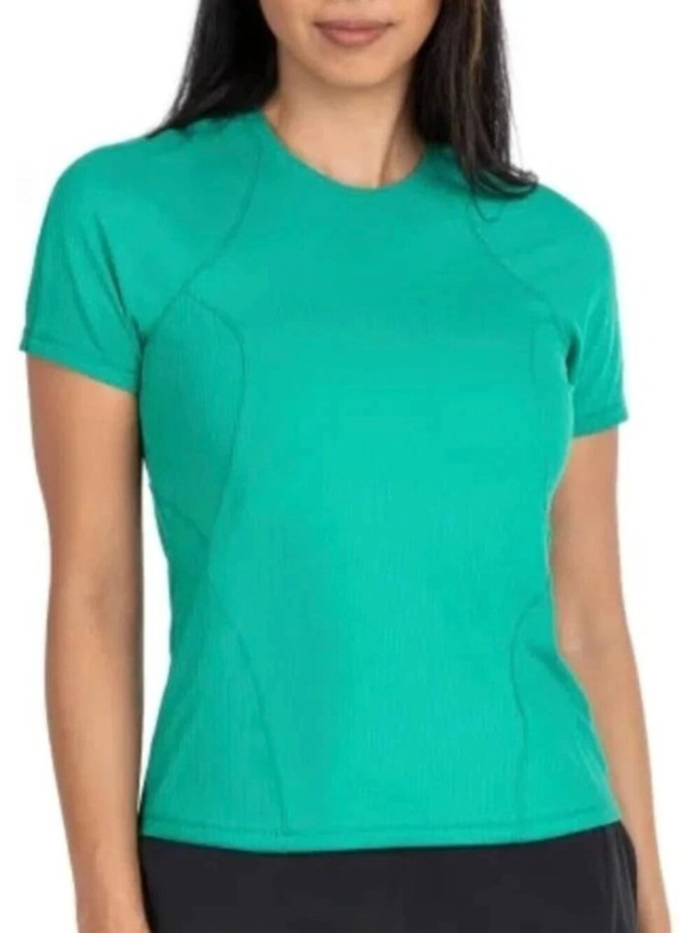 NWOT Spyder Active Women's L Green T-Shirt Short Sleeve Lightweight Activewear